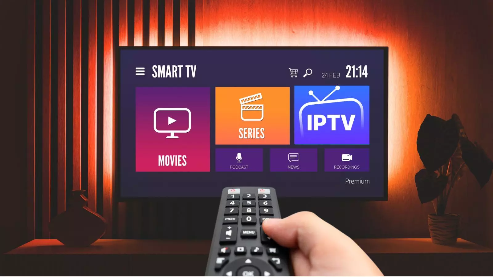 CDN PRO interface IPTV - canais e filmes